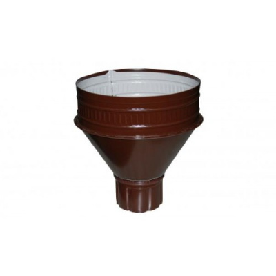 Воронка водосборная d100х300 RAL8017 шоколад