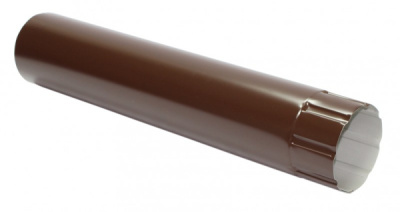 Труба водосточная D100х2000мм (ПЛД-RAL8017 Шоколад-0,5)
