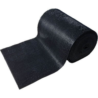 Коврик-дорожка VORTEX на противоскользящей основе ТРАВКА чёрный 0,9х15м