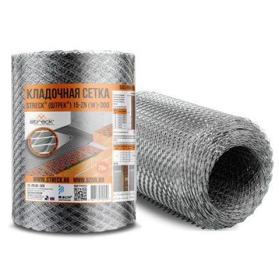 Сетка армирующая ШТРЕК Zn ячейка 10х10мм, 1х10м (оцинкованная)